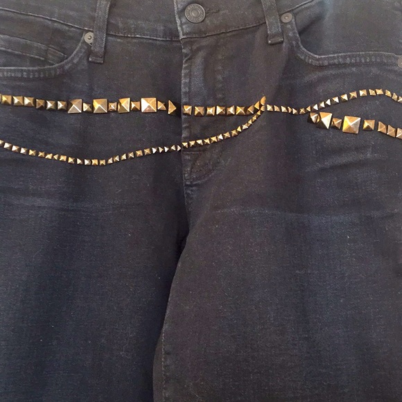New, 7 for All Mankind, Black Jeans 2 studded 30 - Picture 5 of 15